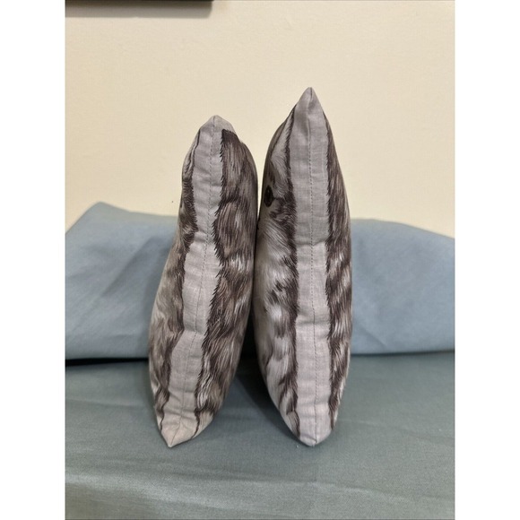 Vtg Handmade Tabby Mom Cat 2 Kittens Pillows Folk Art Pink Bow Set Sitting Up 3D - Picture 6 of 14